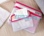 mesh zipper cosmetic bag make up custom high quality bags and cases shopping, Travel Toiletry Pouch Silver Mesh bag