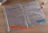 PVC bill document file bag,Promotional Customize Logo A4 A5 pvc Ziplockk document bag waterproof zipper file bag bagease