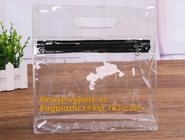 non-heavy metals Ziplockk file document pvc bags,plastic document bag with zipper,waterproof document bag with custom