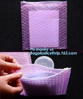reusable air bubble stationery packaging bags envelope shock proof bag with slider zip lock for fragile articles, zip