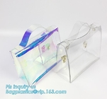 summer laser pvc shopping bag fashion transparent PVC tote handbag, Promotional cheap clear ladies fashion pvc plastic H