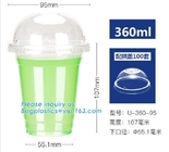 Biodegradable Eco Friendly Dinnerware Cornstarch CPLA Cups 90mm CPLA Yellow Lid