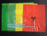 Biohazard infectious plastic waste bags Dustbin liners, PE biohazard eco bag, Biohazard Bags for medical waste use, pac