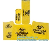 yellow/red/black biohazard autoclave bag/biohazard autoclavable bin liner, biohazard plastic bags,biohazard waste bag,me