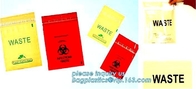 biohazard infectious waste Dustbin liner, 3 wall or 4 wall document pouch, Healthcare Trash Bags, bagplastics, bagease