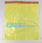 Extra large capacity biohazard drawtape trash bag interleaf coreless roll plastic garbage bag for hospital use, DRAWSTAP