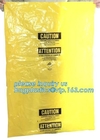 LDPE Asbestos Bags Transparent / Clear - Plain or Printed, Printed Asbestos Bag, Asbestos waste Bag, Asbestos Colour Fil