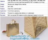 Easy Ziplockk Closure - 100% Environmental Friendly - Waterproof &amp; Easy Cleaning | Silver Color cool insulation bag BAGEAS