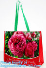 Woven tote shopping grocery Bag with custom logo, recyclable pp laminated non woven shopping bag, Woven Grocery Bag In S