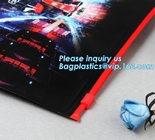 Trim PVC Cosmetic Bag Waterproof Slider Gusset Zipper Makeup Case Pouch Holographic