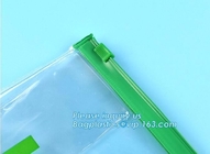 OEM Slider Zipper Bags Pouch Clear Vinyl Zip lockkk / Pillow Header Bag Card Sleeve